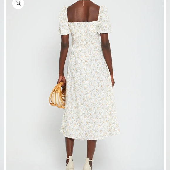 COPY - The O.P.T. One Perfect Time River midi dress khaki dollar Size S - Picture 6 of 10